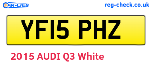 YF15PHZ are the vehicle registration plates.