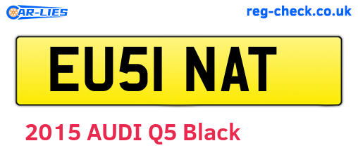 EU51NAT are the vehicle registration plates.