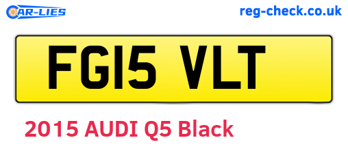FG15VLT are the vehicle registration plates.