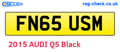 FN65USM are the vehicle registration plates.