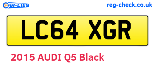 LC64XGR are the vehicle registration plates.