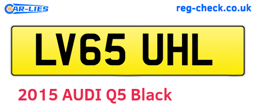 LV65UHL are the vehicle registration plates.