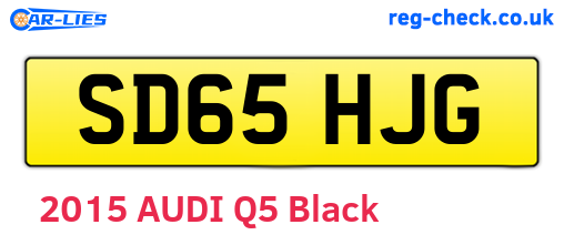 SD65HJG are the vehicle registration plates.