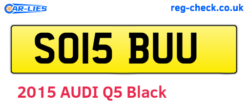 SO15BUU are the vehicle registration plates.