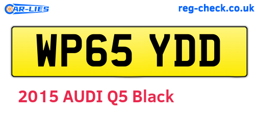 WP65YDD are the vehicle registration plates.