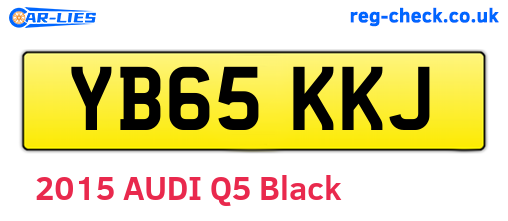 YB65KKJ are the vehicle registration plates.