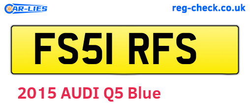 FS51RFS are the vehicle registration plates.
