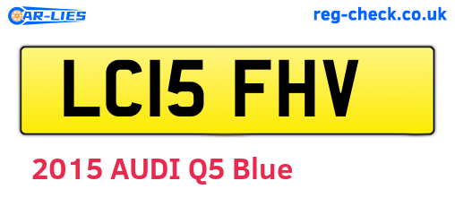LC15FHV are the vehicle registration plates.