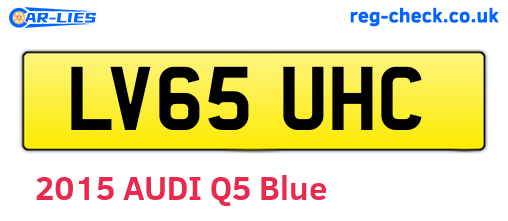 LV65UHC are the vehicle registration plates.
