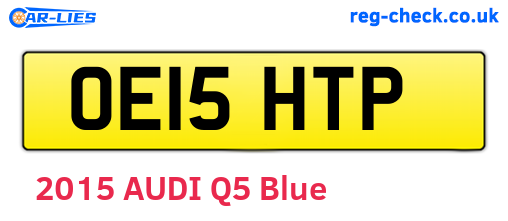 OE15HTP are the vehicle registration plates.