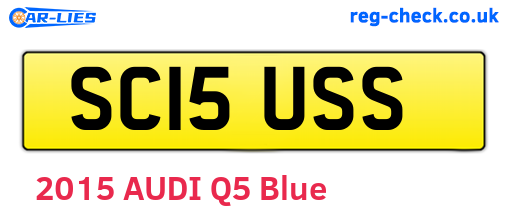 SC15USS are the vehicle registration plates.