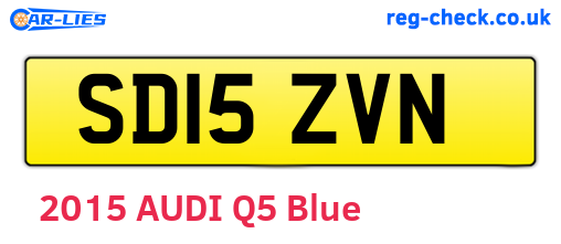 SD15ZVN are the vehicle registration plates.