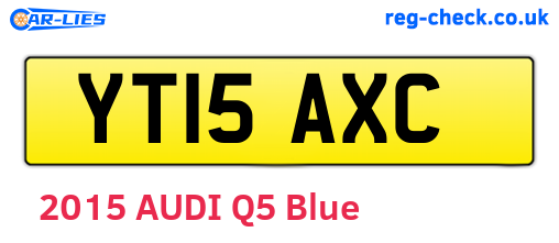 YT15AXC are the vehicle registration plates.