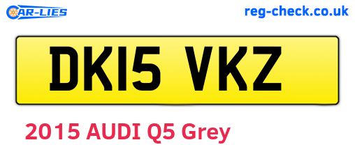 DK15VKZ are the vehicle registration plates.