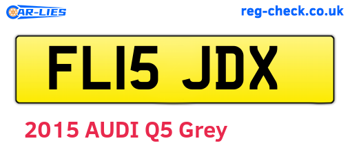 FL15JDX are the vehicle registration plates.