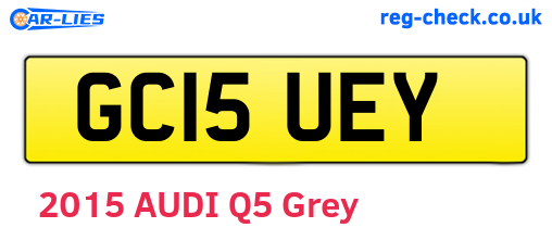 GC15UEY are the vehicle registration plates.