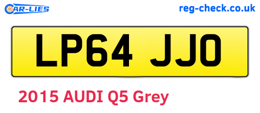 LP64JJO are the vehicle registration plates.