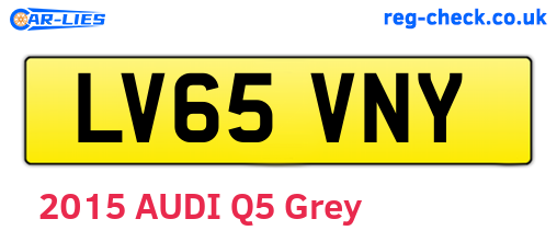 LV65VNY are the vehicle registration plates.
