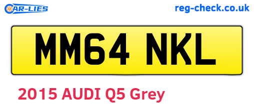MM64NKL are the vehicle registration plates.