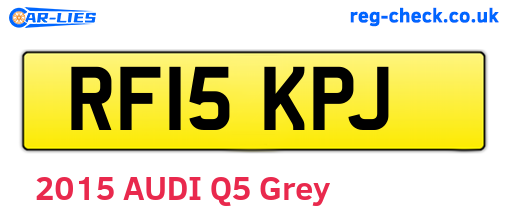 RF15KPJ are the vehicle registration plates.