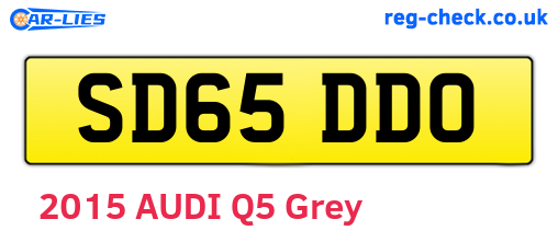 SD65DDO are the vehicle registration plates.
