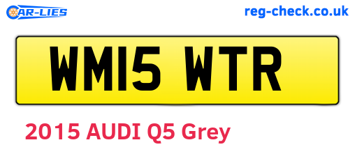 WM15WTR are the vehicle registration plates.