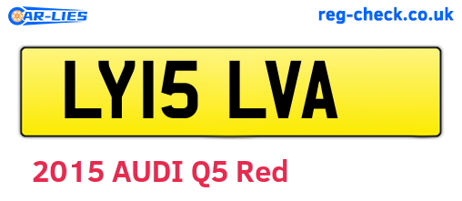 LY15LVA are the vehicle registration plates.