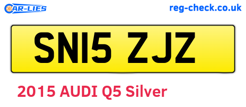 SN15ZJZ are the vehicle registration plates.