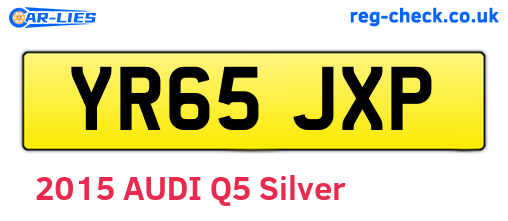 YR65JXP are the vehicle registration plates.