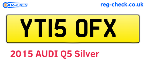 YT15OFX are the vehicle registration plates.