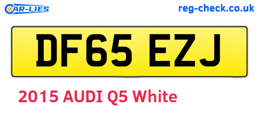 DF65EZJ are the vehicle registration plates.