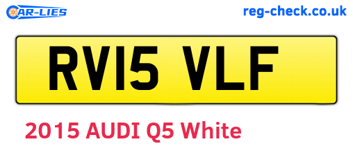 RV15VLF are the vehicle registration plates.