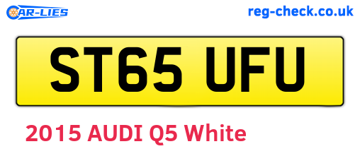 ST65UFU are the vehicle registration plates.