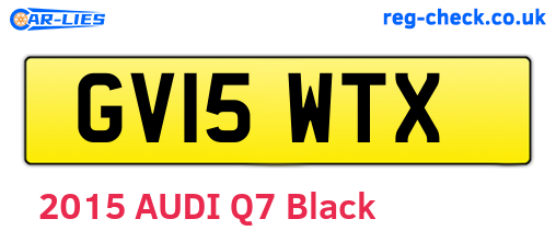 GV15WTX are the vehicle registration plates.