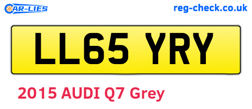 LL65YRY are the vehicle registration plates.