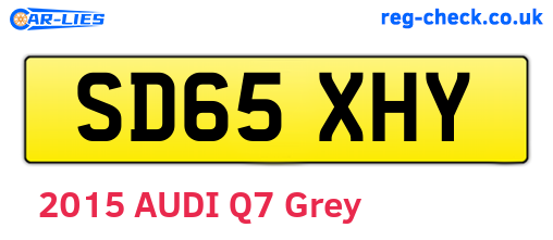 SD65XHY are the vehicle registration plates.