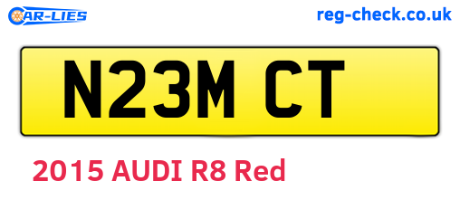 N23MCT are the vehicle registration plates.