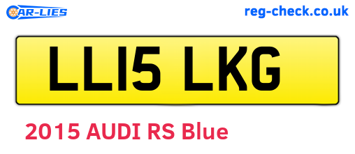 LL15LKG are the vehicle registration plates.