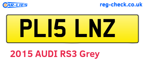 PL15LNZ are the vehicle registration plates.