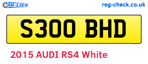 S300BHD are the vehicle registration plates.