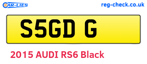 S5GDG are the vehicle registration plates.