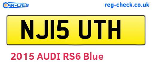NJ15UTH are the vehicle registration plates.