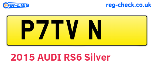 P7TVN are the vehicle registration plates.