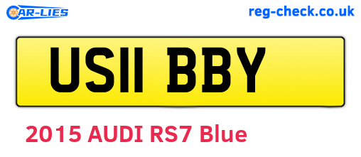 US11BBY are the vehicle registration plates.
