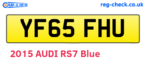 YF65FHU are the vehicle registration plates.