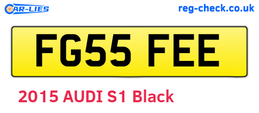 FG55FEE are the vehicle registration plates.