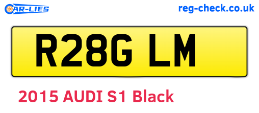 R28GLM are the vehicle registration plates.