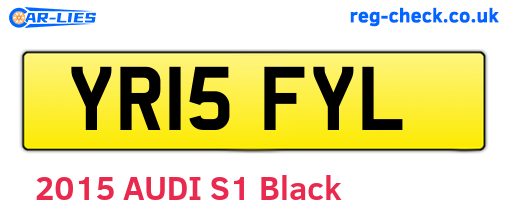 YR15FYL are the vehicle registration plates.