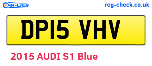 DP15VHV are the vehicle registration plates.