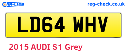 LD64WHV are the vehicle registration plates.